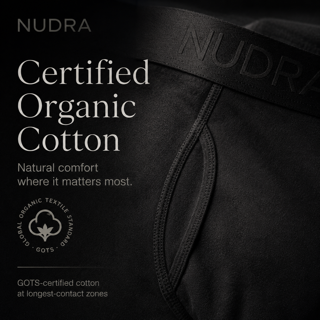 NUDRA ORGANIC COTTON BOXER BREIF
